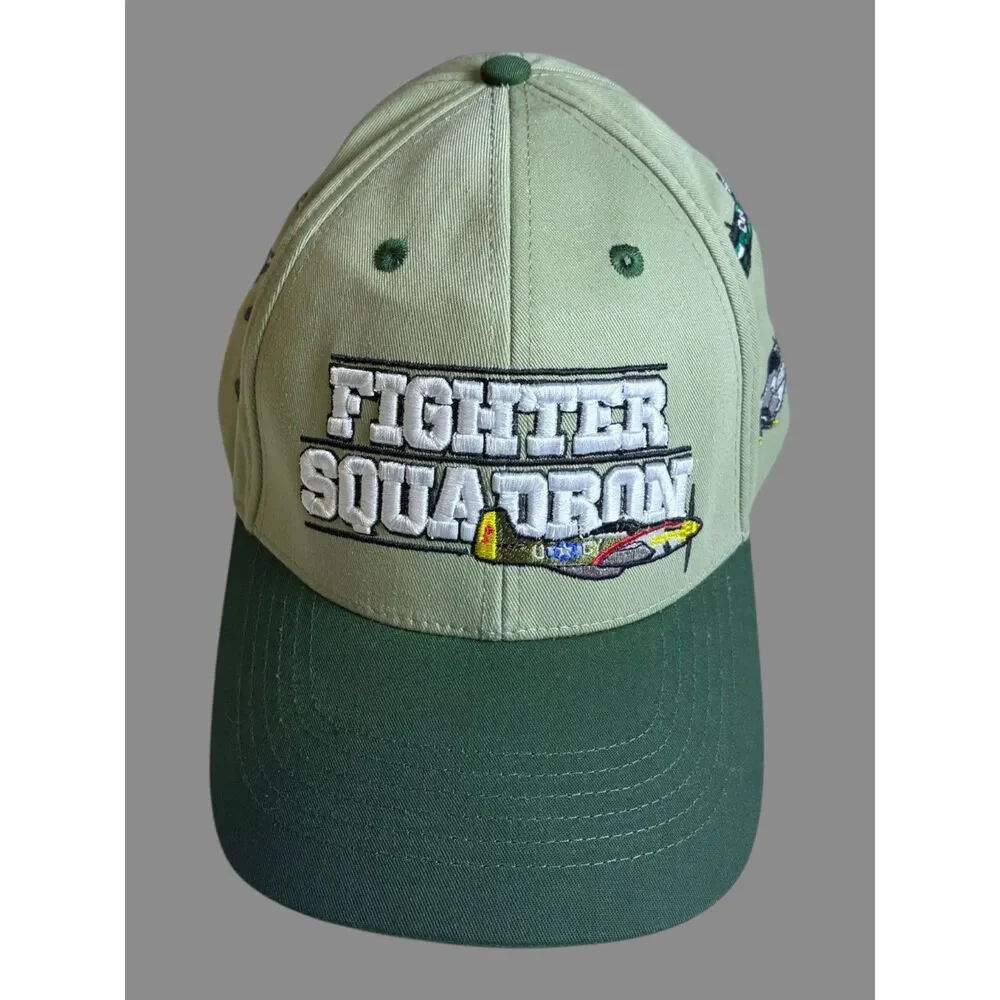 Commemorative Air Force Fighter Squadron Adjustable Hat Airplane Cap CAF USA